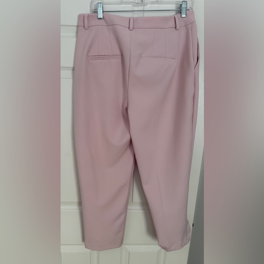 Pink Editor Straight Ankle Pant